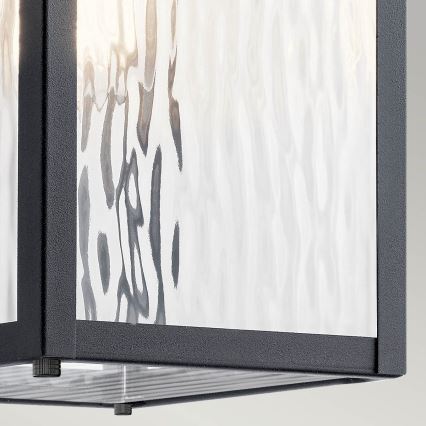Kichler - Applique da esterno CAPPANNA 1xE27/60W/230V IP44 nero