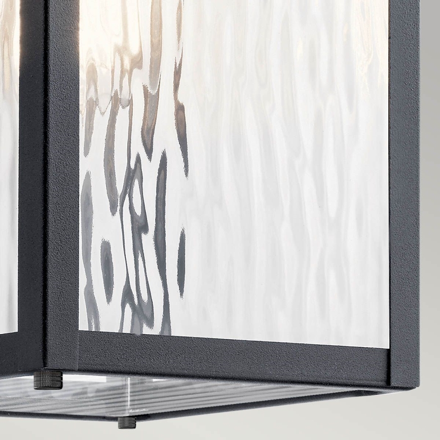 Kichler - Applique da esterno CAPPANNA 1xE27/60W/230V IP44 nero