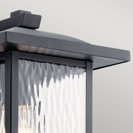 Kichler - Applique da esterno CAPPANNA 1xE27/60W/230V IP44 nero