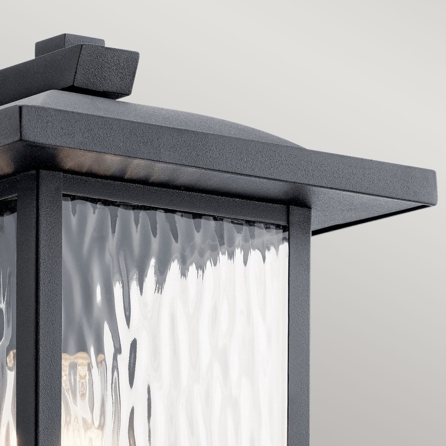 Kichler - Applique da esterno CAPPANNA 1xE27/60W/230V IP44 nero