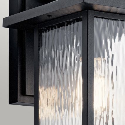 Kichler - Applique da esterno CAPPANNA 1xE27/60W/230V IP44 nero