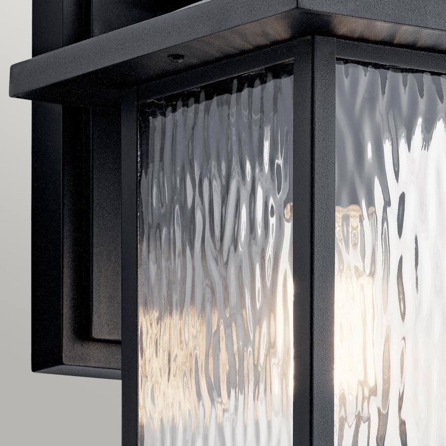Kichler - Applique da esterno CAPPANNA 1xE27/60W/230V IP44 nero