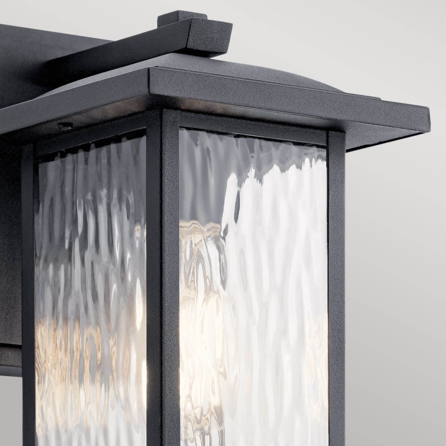 Kichler - Applique da esterno CAPPANNA 1xE27/60W/230V IP44 nero