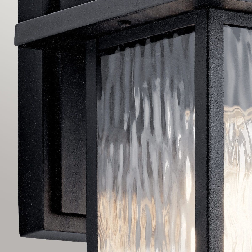 Kichler - Applique da esterno CAPPANNA 1xE27/60W/230V IP44 nero