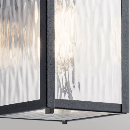 Kichler - Applique da esterno CAPPANNA 1xE27/60W/230V IP44 nero