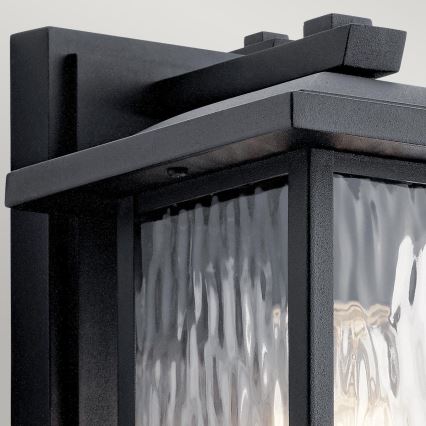 Kichler - Applique da esterno CAPPANNA 1xE27/60W/230V IP44 nero
