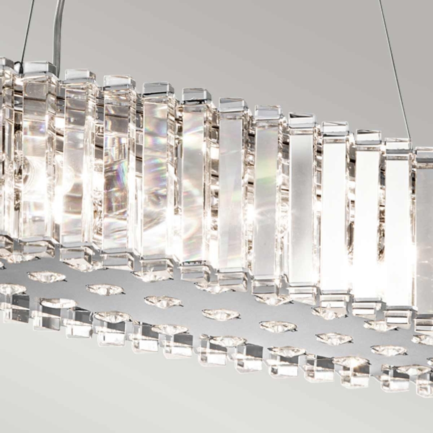 Kichler - Lampadario da bagno su filo LED CRYSTAL SKYE 8xG9/3W/230V IP44