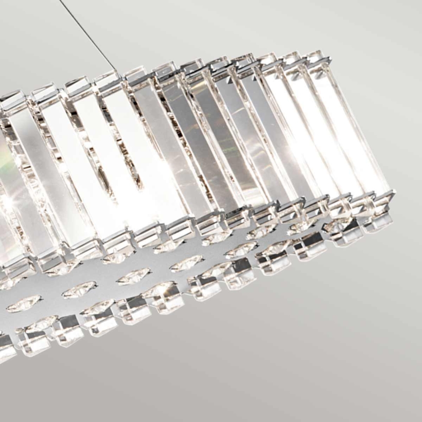 Kichler - Lampadario da bagno su filo LED CRYSTAL SKYE 8xG9/3W/230V IP44