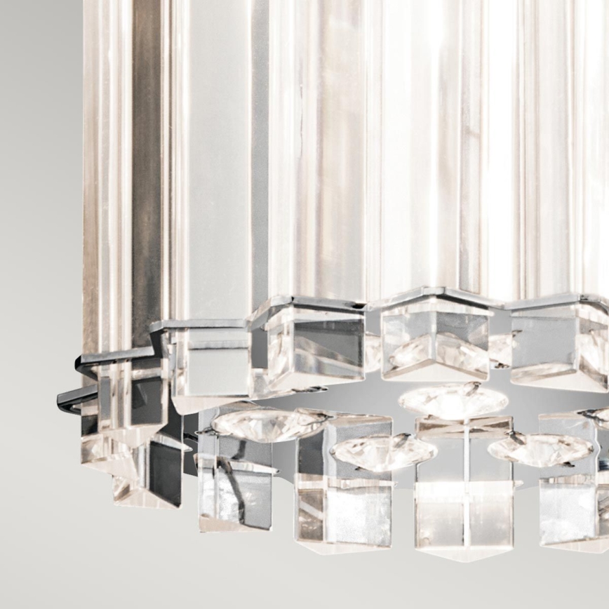 Kichler - Lampadario da bagno su filo LED CRYSTAL SKYE 2xG9/3W/230V IP44