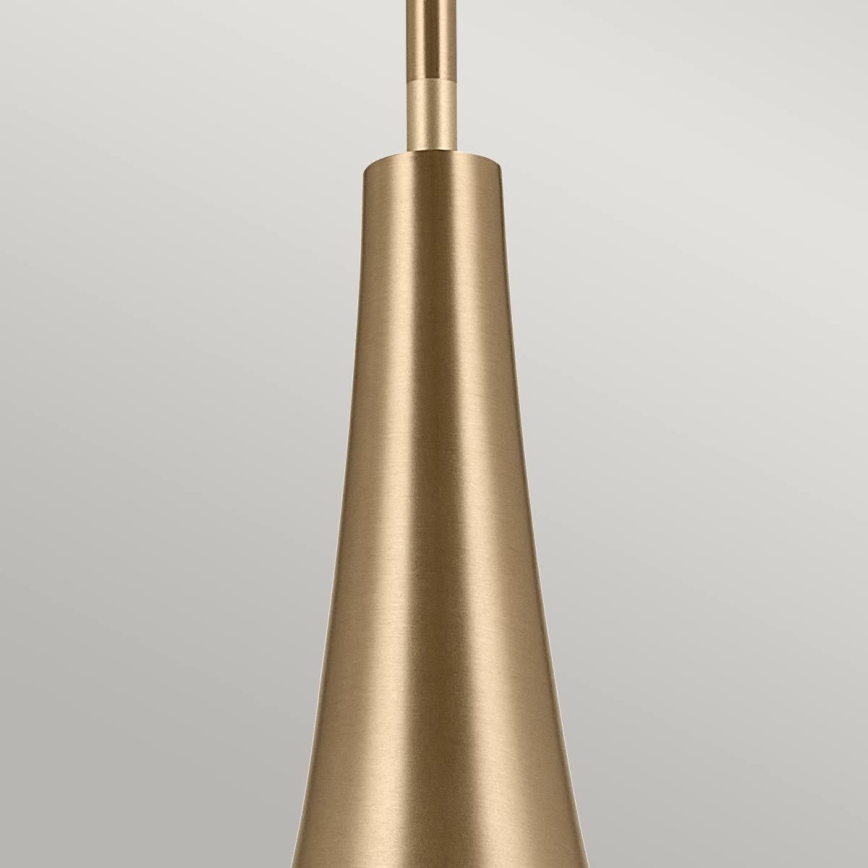 Kichler - Lampadario a sospensione con supporto rigido DEELA 1xE27/60W/230V diametro 17,8 cm ottone