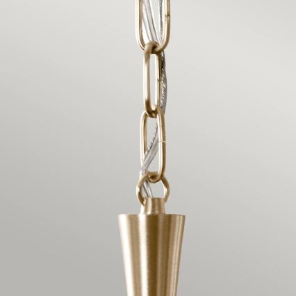 Kichler - Lampadario a sospensione con catena DELAROSA 1xE27/60W/230V nero/ottone
