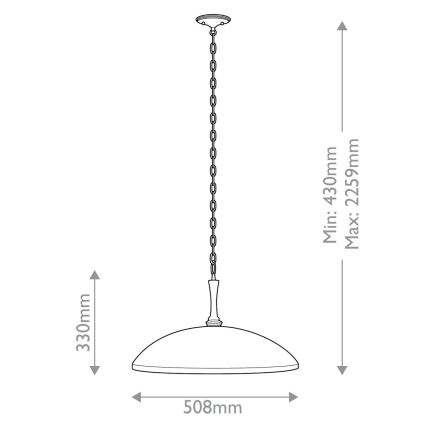 Kichler - Lampadario a sospensione con catena DELAROSA 1xE27/60W/230V nero/ottone