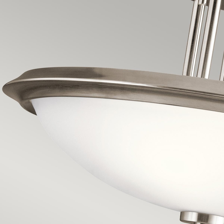 Kichler - Lampadario a plafone DREYFUS 3xE27/60W/230V cromo opaco