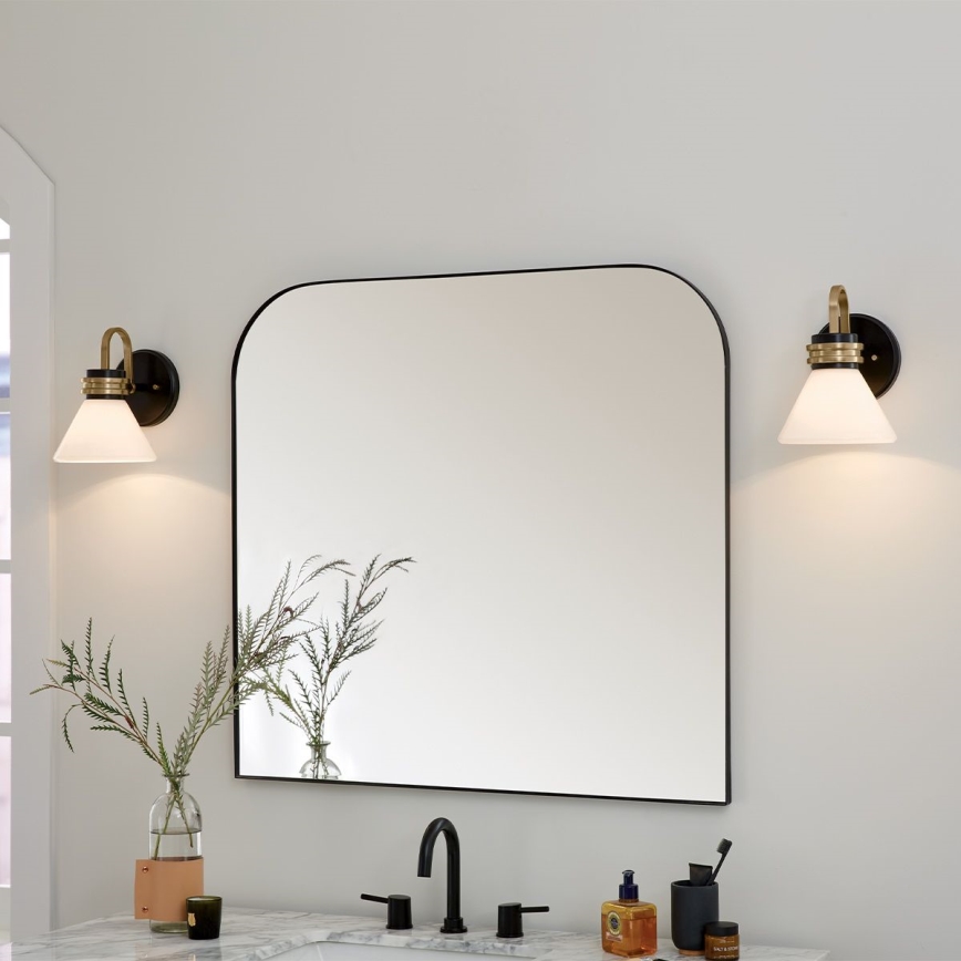 Kichler - LED Applique da bagno FARUM 1xG9/3W/230V IP44 nero/ottone
