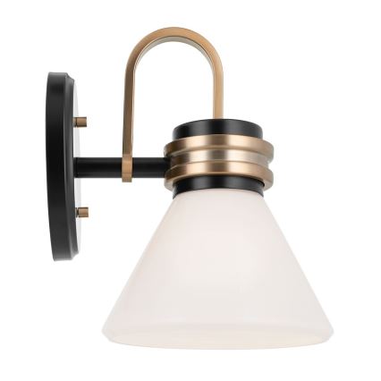 Kichler - LED Applique da bagno FARUM 1xG9/3W/230V IP44 nero/ottone