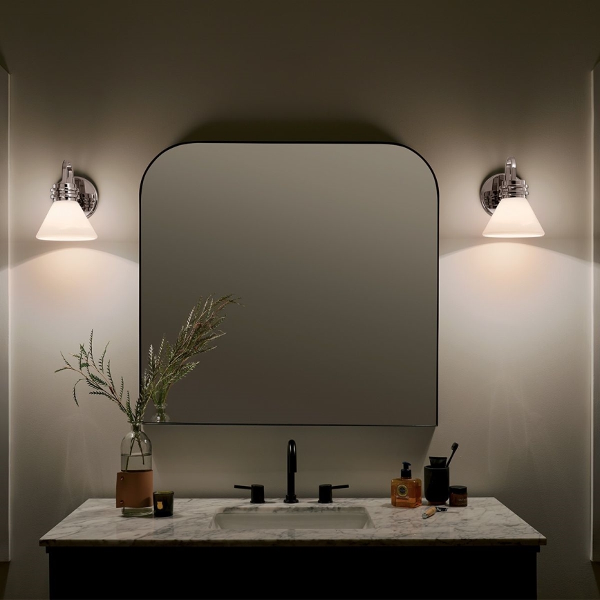 Kichler - LED Applique da bagno FARUM 1xG9/3W/230V IP44 cromo lucido