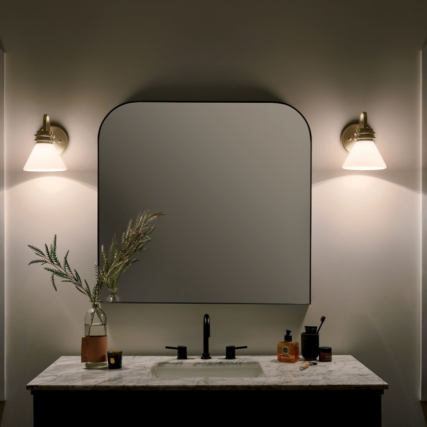 Kichler - LED Applique da bagno FARUM 1xG9/3W/230V IP44 ottone