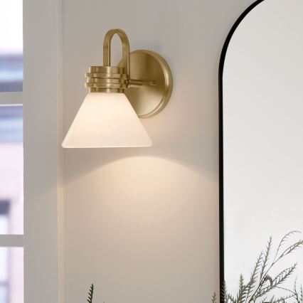 Kichler - LED Applique da bagno FARUM 1xG9/3W/230V IP44 ottone