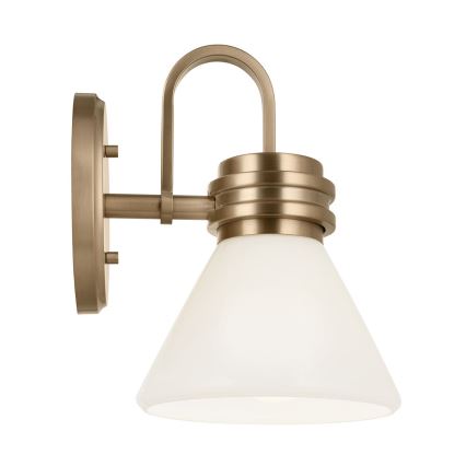 Kichler - LED Applique da bagno FARUM 1xG9/3W/230V IP44 ottone