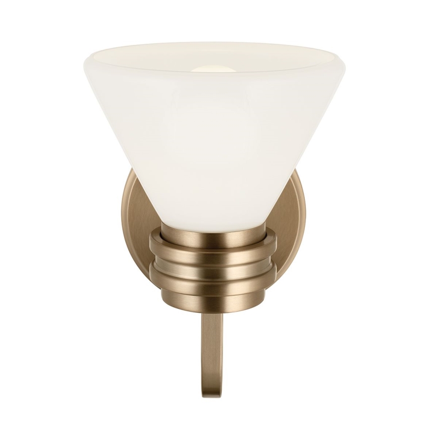 Kichler - LED Applique da bagno FARUM 1xG9/3W/230V IP44 ottone
