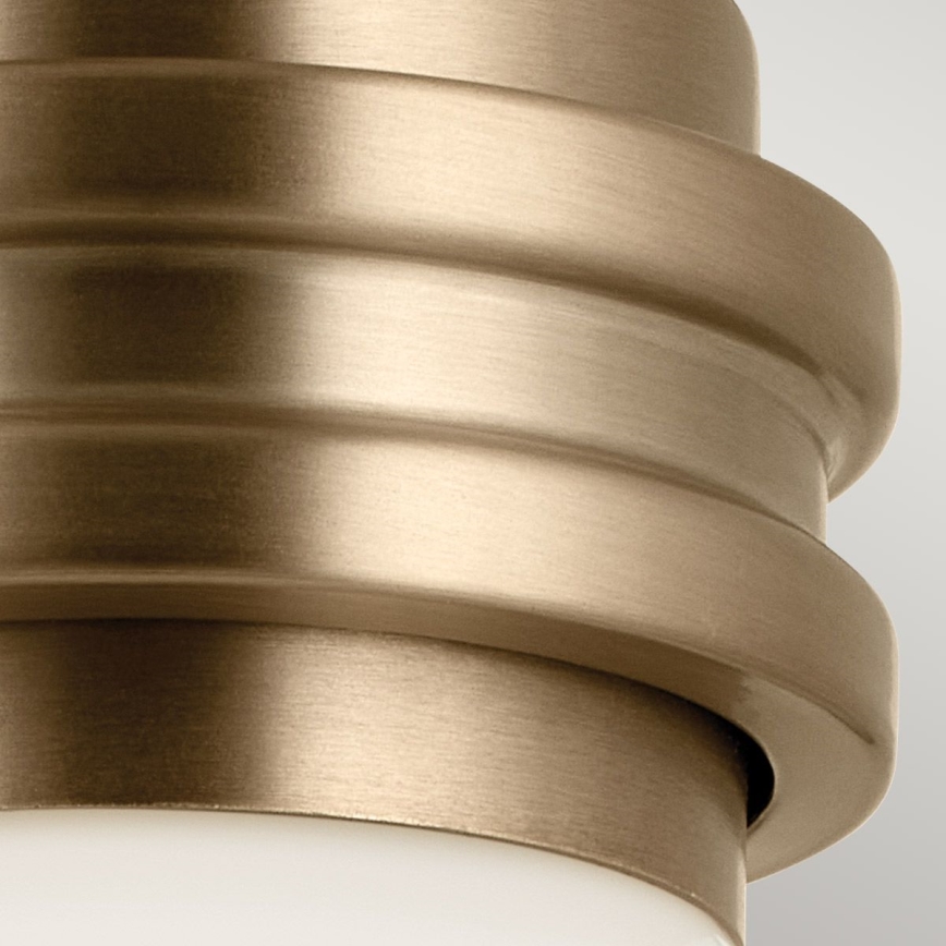 Kichler - LED Applique da bagno FARUM 1xG9/3W/230V IP44 ottone