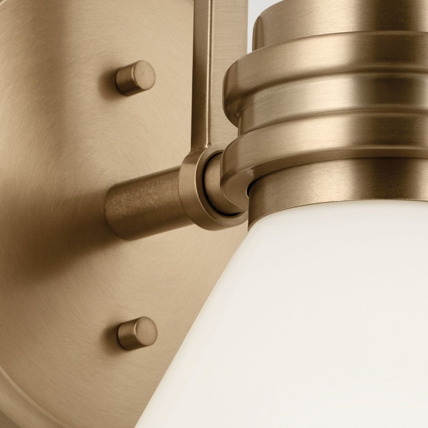 Kichler - LED Applique da bagno FARUM 1xG9/3W/230V IP44 ottone
