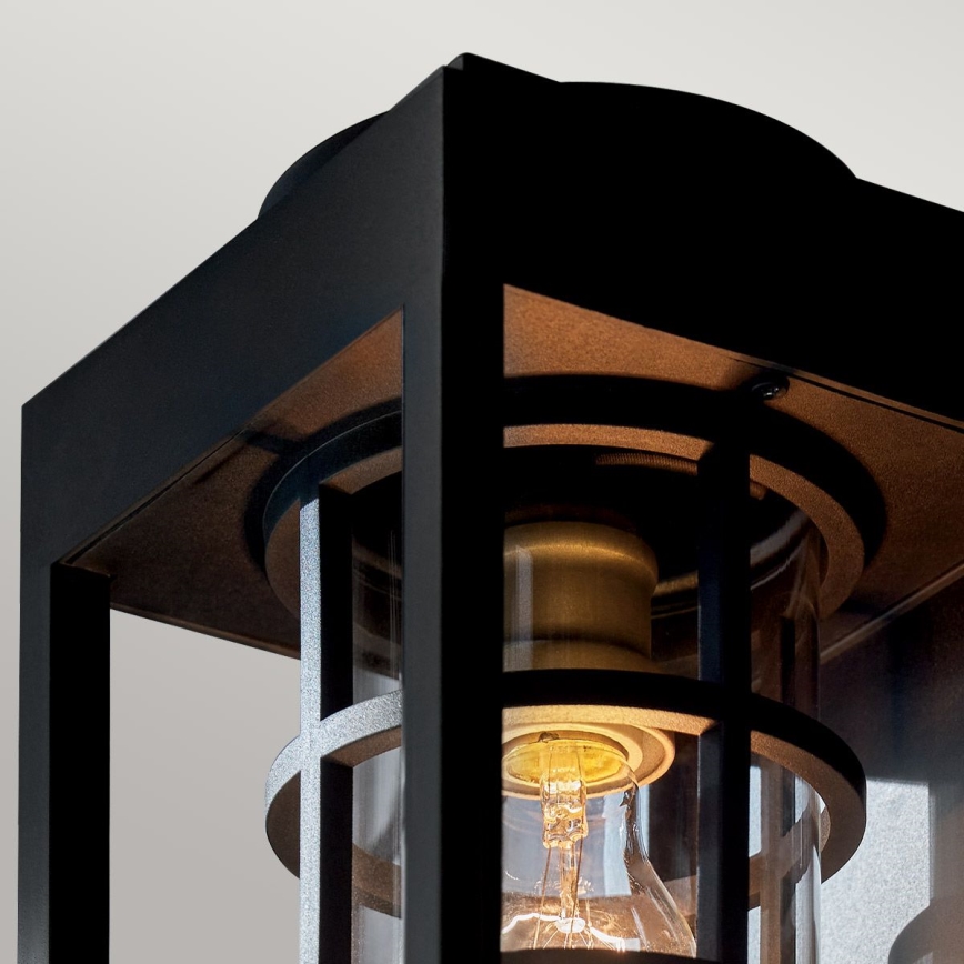 Kichler - Applique da esterno HONE M 1xE27/60W/230V IP44 nera