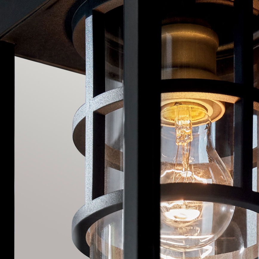 Kichler - Applique da esterno HONE S 1xE27/60W/230V IP44 nera