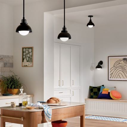 Kichler - Applique NIVA 1xE27/40W/230V nero
