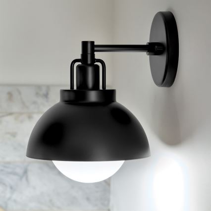 Kichler - Applique NIVA 1xE27/40W/230V nero