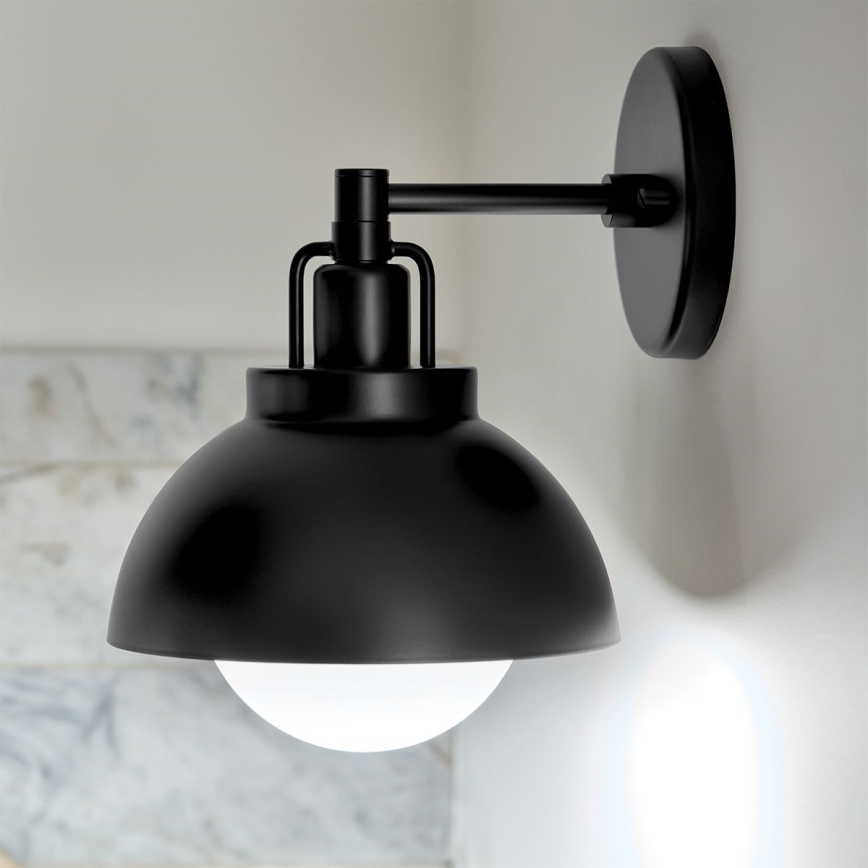 Kichler - Applique NIVA 1xE27/40W/230V nero