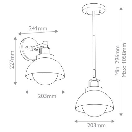 Kichler - Applique NIVA 1xE27/40W/230V nero