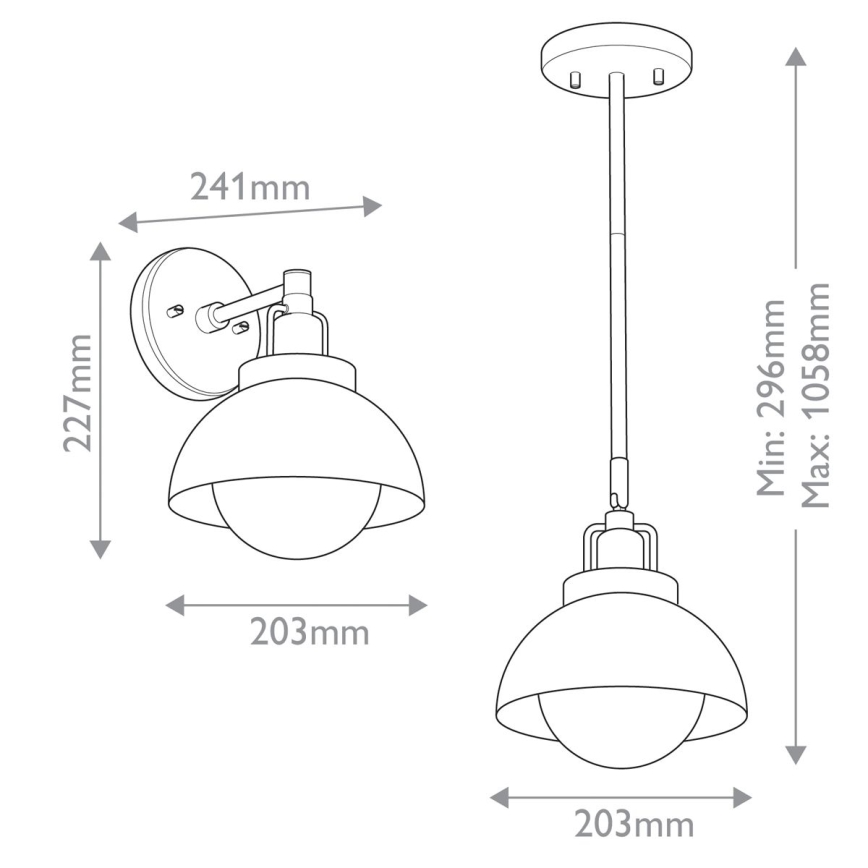 Kichler - Applique NIVA 1xE27/40W/230V nero
