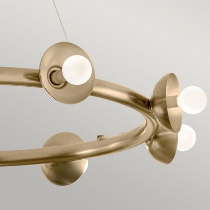 Kichler - Lampadario sospeso a cavo PALTA 9xE14/40W/230V oro