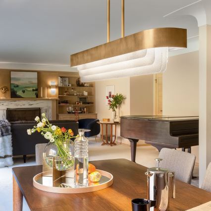 Kichler - Lampadario a stelo LED SERENE LED/40W/230V oro