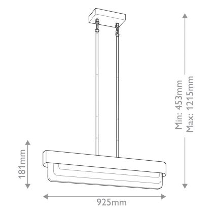Kichler - Lampadario a stelo LED SERENE LED/40W/230V oro