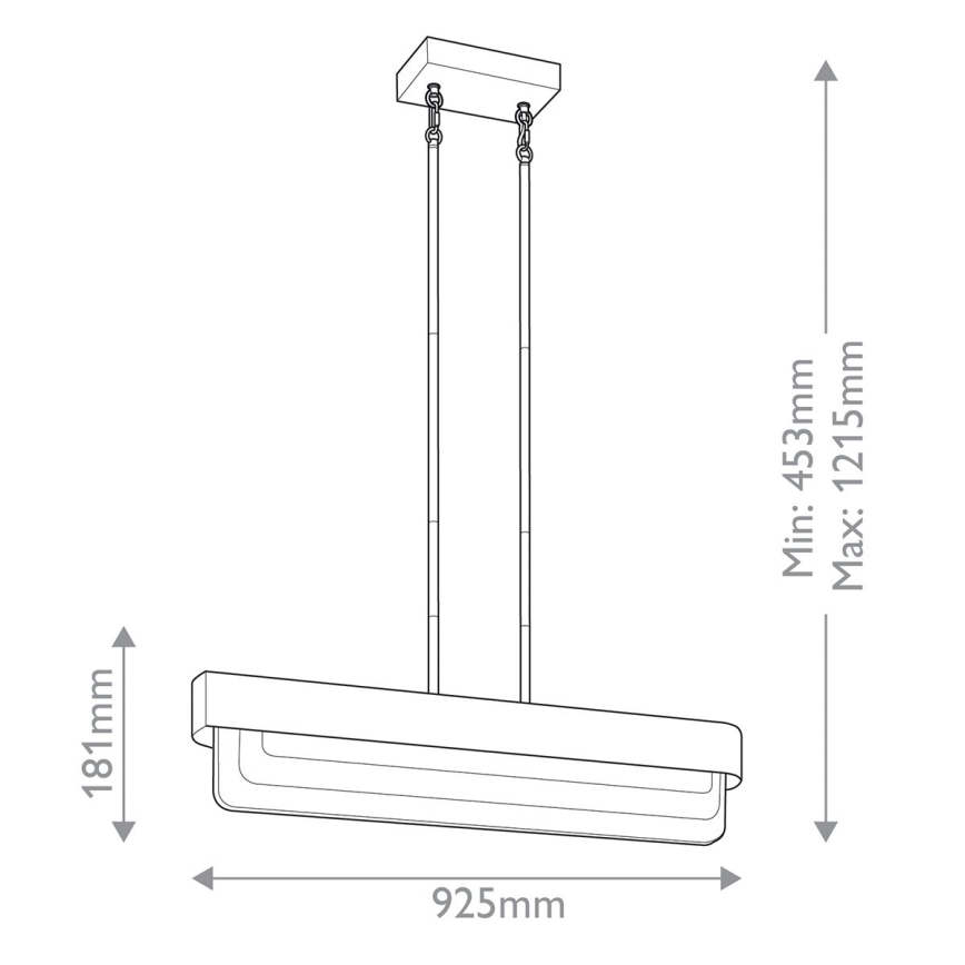 Kichler - Lampadario a stelo LED SERENE LED/40W/230V oro