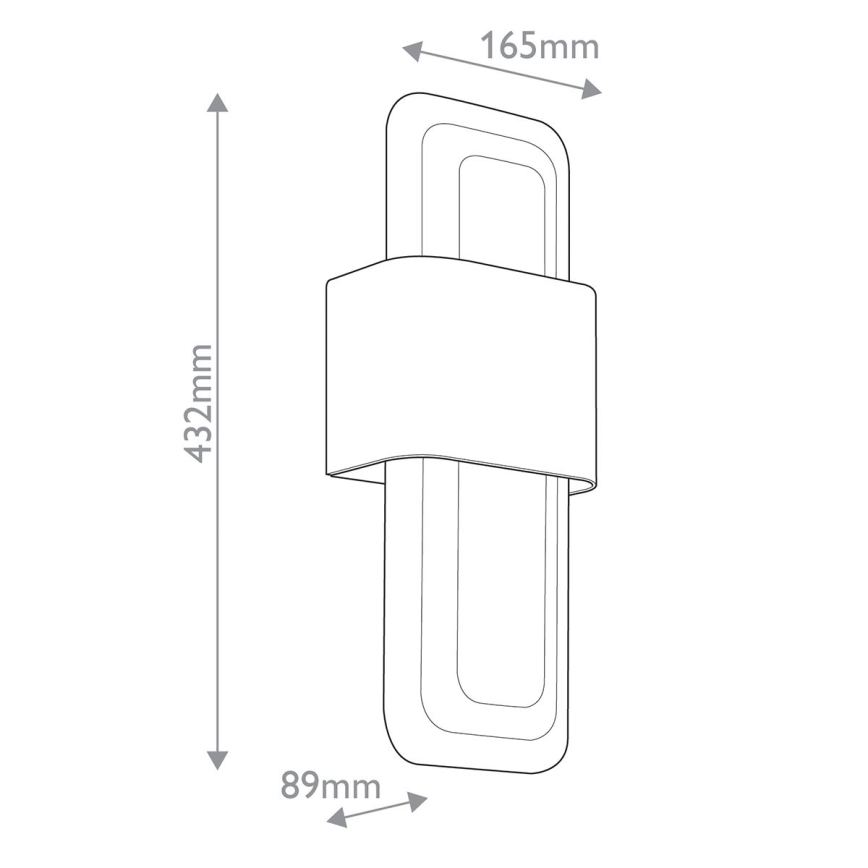 Kichler - Applique a LED SERENE LED/16W/230V ottone