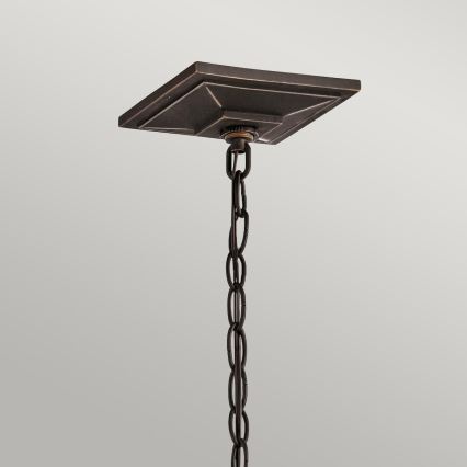 Kichler - Lampadario da esterno a sospensione con catena SOUTH HOPE 1xE14/60W/230V IP44