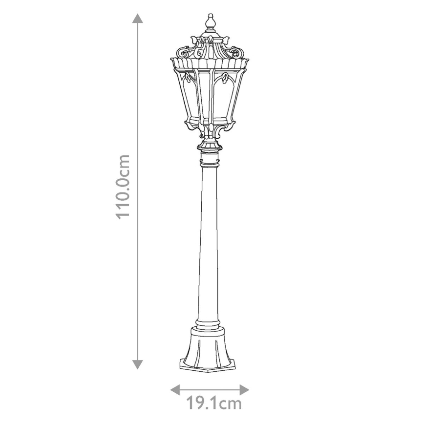 Kichler - Lampada da esterno TOURNAI 1xE27/60W/230V IP44, finitura bronzo