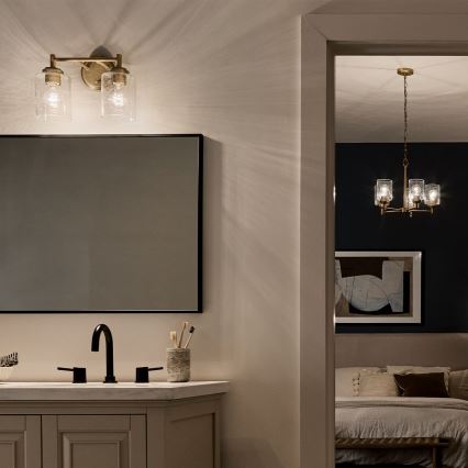 Kichler - Applique WINSLOW 2xE27/60W/230V ottone