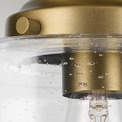 Kichler - Plafoniera WINSLOW 1xE27/60W/230V diametro 21,6 cm ottone