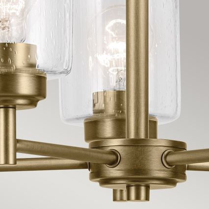 Kichler - Lampadario a sospensione con catena WINSLOW 5xE27/60W/230V diametro 50,2 cm ottone