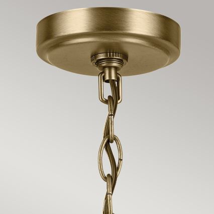Kichler - Lampadario a sospensione con catena WINSLOW 5xE27/60W/230V diametro 50,2 cm ottone