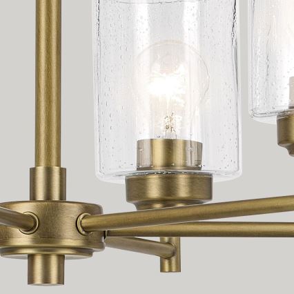 Kichler - Lampadario a sospensione con catena WINSLOW 6xE27/60W/230V diametro 66 cm ottone