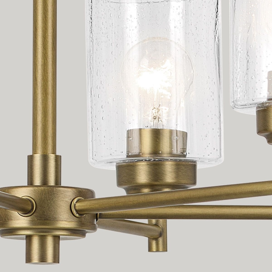 Kichler - Lampadario a sospensione con catena WINSLOW 6xE27/60W/230V diametro 66 cm ottone