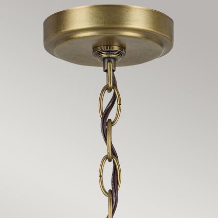 Kichler - Lampadario a sospensione con catena WINSLOW 6xE27/60W/230V diametro 66 cm ottone
