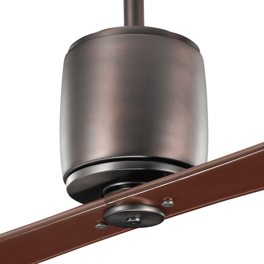 Kichler - Ventilatore da soffitto FERRON marrone + telecomando