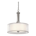 Kichler - Lampadario a catena LACEY 4xE27/60W/230V cromo satinato