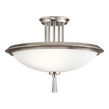 Kichler - Lampadario a plafone DREYFUS 3xE27/60W/230V cromo opaco